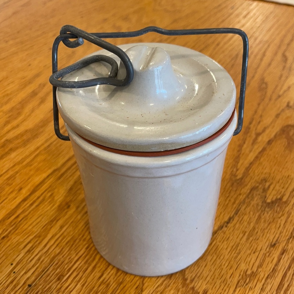 Vintage crock with Lid